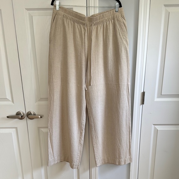 a new day Pants - A new day Beige wide leg Linen Pants